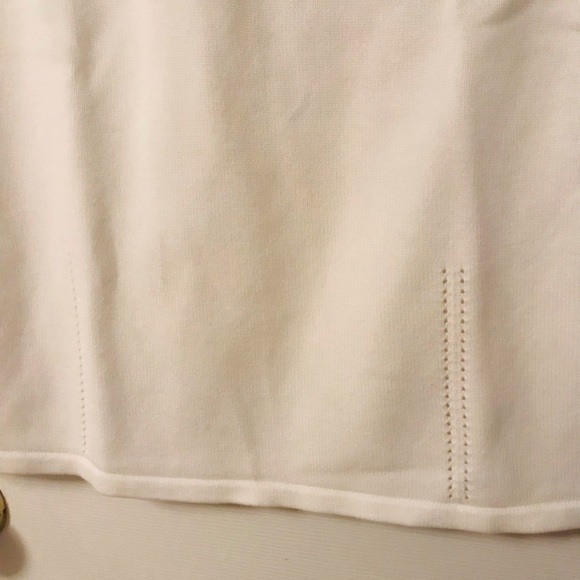 Real Clothes SFA. White sweater knit crop tee shirt from Real Clothes SFA - Picture 5 of 6